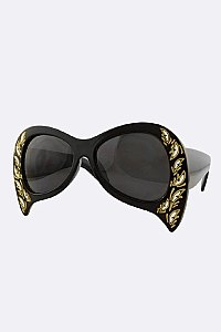 Pack of 12 pieces Iconic Teardrop Edgy Sunglasses LA113-POP8288