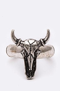 Iconic Cow Skull Stretch Ring LASR0014