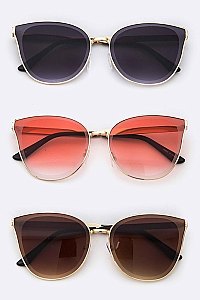 Pack of 12 Pieces Cat Eye Fashion Sunglasses LA108-96172