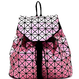 L0119-LP Geometry Patchwork Unique Backpack