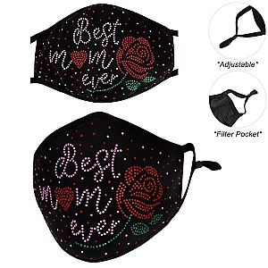 FASHIONABLE BEST MOM EVER & ROSE FACE MASK