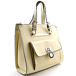 Accent Padlock Pocket FANCY Tote