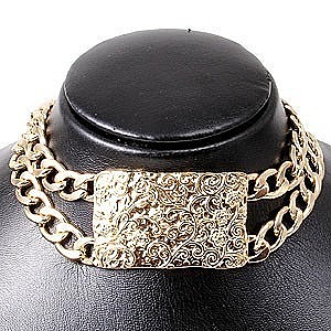 Necklace Metal Chain Gold
