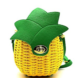 PPC3880-LP Bamboo Pineapple Theme Novelty Cross Body
