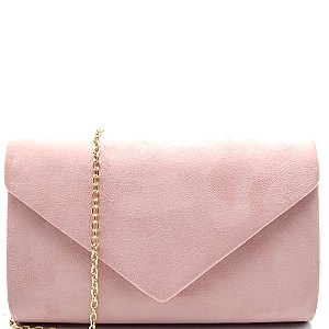 PPC5392-LP Felt-Suede Flap Clutch