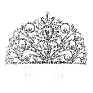 ELEGANT RHINESTONE BIG CROWN