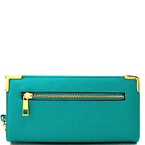 W1189-LP Hardware Accent Zip-around Wallet