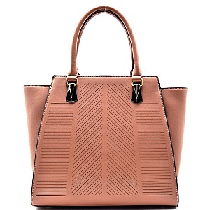 Laser-cut Detail Wing Fashion Satchel