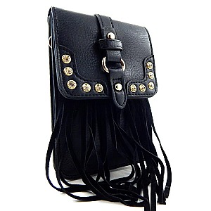 Fringed Small Cross Body Smart-Cellphone Holder