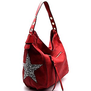 BS108-LP Hobo with Rhinestone Star Accent on Sides