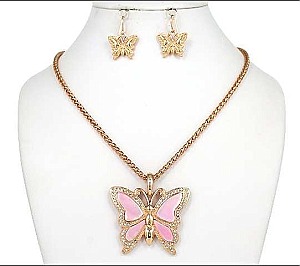 Butterfly Necklace Set