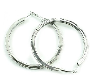 Large size HOOP POST PIN EARRING