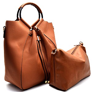 D0354-LP Handle and String Accent 2 in 1 Satchel