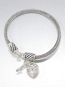 LOVE KEY CHARM BRACELET