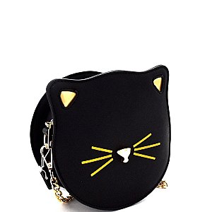 MH-GN8139 Cute Unique Cat Theme Round Novelty Cross Body