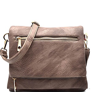 HS3638-LP Multi Compartments Layered Flap Cross Body