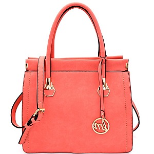 LD075-LP Hardware Accent 2 Way Satchel