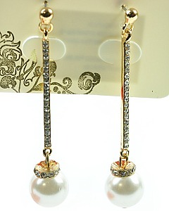 Pearl Drop STONED Earrings