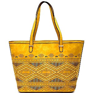 LS1305-LP Tribal Pattern Laser-cut Tote