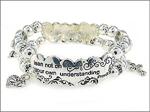 B5641L ATS  RELIGIOUS THEME THEME DOUBLE STRETCH  BRACELET