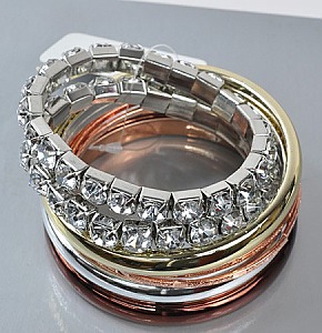 OB020384T Designer Inspired , Stackable Bracelet