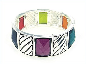 OB02081DKM  Multi Color Casting Bracelet