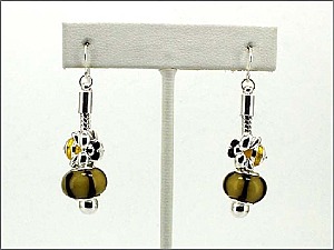 OE0867ASMUL BEE BEAD EARRING