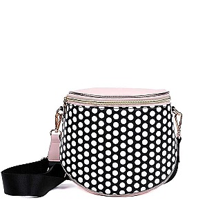 Rubber Duck Polka Dot Pattern Print Crossbody Bags