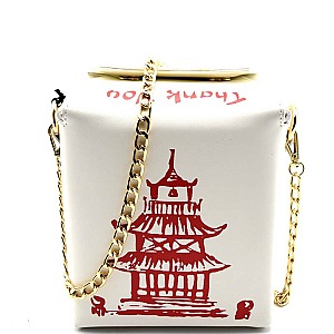 PPC3933-LP Chinese Food Box Figure Cross Body