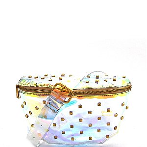 Pyramid Stud Accent Clear Fashion Fanny Pack  MH-PPC6310