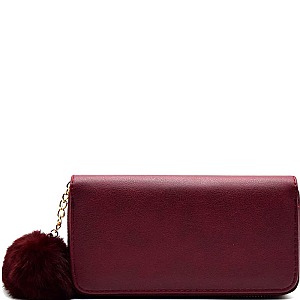 PPW2147 -LP Pom Pom  Zip-around Wallet