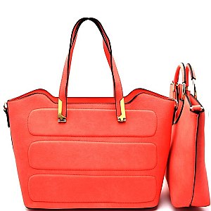 [S]SD508-LP  2 in 1 Textured Tote SET