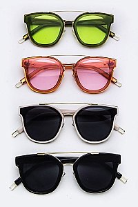 Pack of 12 Pieces Iconic Rim Fashion Sunglasses LA138-1323