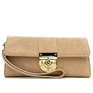 Twist-lock Wristlet Wallet With Strap