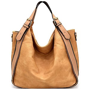 YB0024-LP High Quality Buckle Accent Convertible Hobo