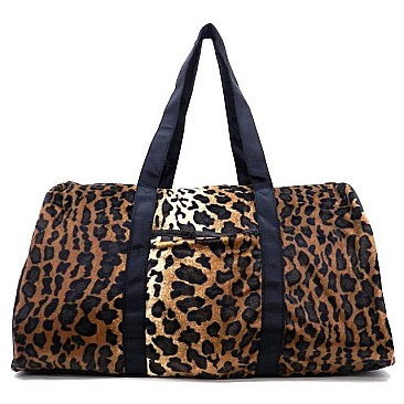 Leopard Print Luggage Duffle Bag