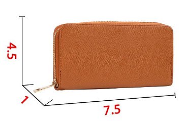 Saffiano Zip Around Wallet