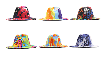 Graffiti Abstract Design Fedora Hat