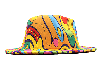 Graffiti Abstract Design Fedora Hat