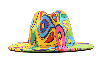 Graffiti Abstract Design Fedora Hat