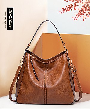 Fashion Smooth Shoulder Hobo Bag