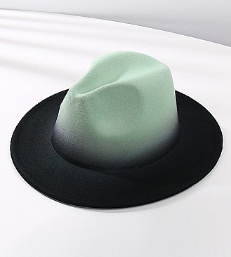 FASHIONABLE TWO TONE FEDORA HAT