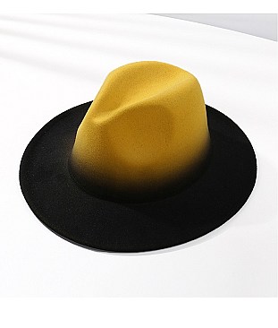 FASHIONABLE TWO TONE FEDORA HAT