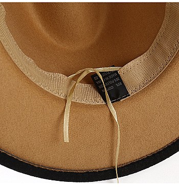 FASHIONABLE TWO TONE FEDORA HAT