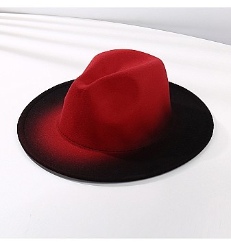 FASHIONABLE TWO TONE FEDORA HAT