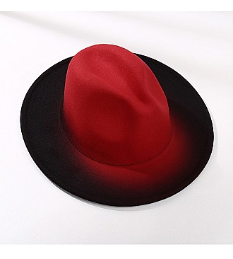 FASHIONABLE TWO TONE FEDORA HAT