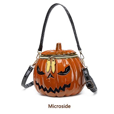 Halloween Pumpkin Jack Satchel Crossbody Bag