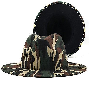 CAMOUFLAGE Fedora Hat for Women