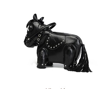Horse Shaped Crossbody Shoulder Bag Handbag 