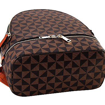 Monogram Fashion Backpack Wallet SET MH-007-7285W